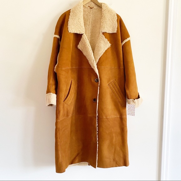 Free People Aspen Marshall suede shearling jacket - Picture 6 of 14